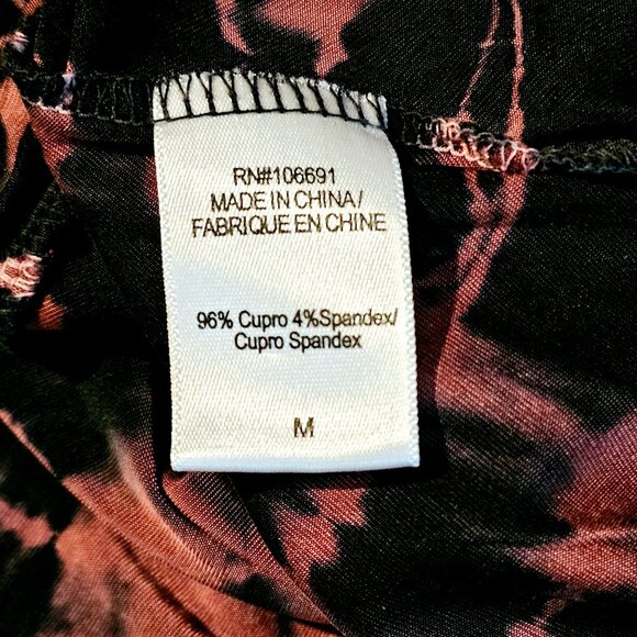 Young Fabulous & Broke Yarro Dress Tie Dye VEGAN Silk Waterfall Cinched Waist, M - Picture 9 of 9